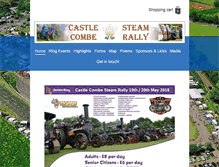 Tablet Screenshot of castlecombesteamrally.co.uk